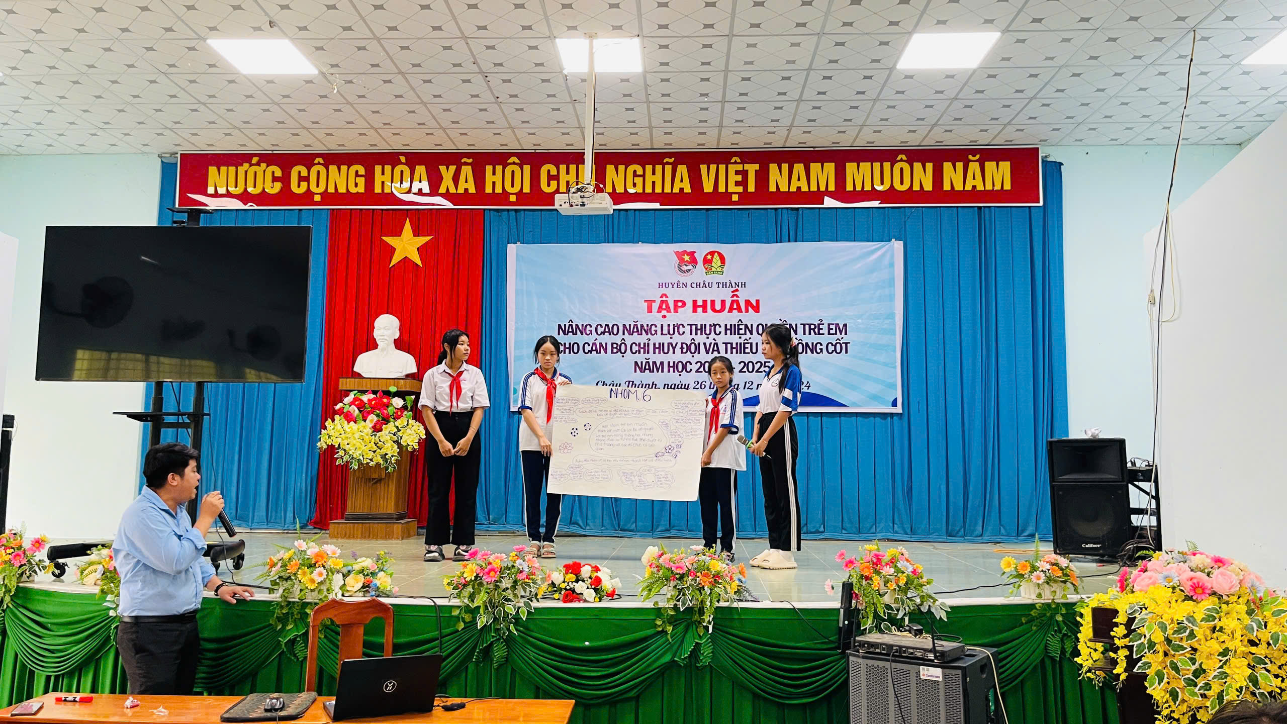 CHÂU THÀNH: TỔ CHỨC TẬP HUẤN NÂNG CAO NĂNG LỰC THỰC HIỆN QUYỀN TRẺ EM CHO CÁN BỘ CHỈ HUY ĐỘI VÀ THIẾU NHI NỒNG CỐT NĂM HỌC 2024 – 2025