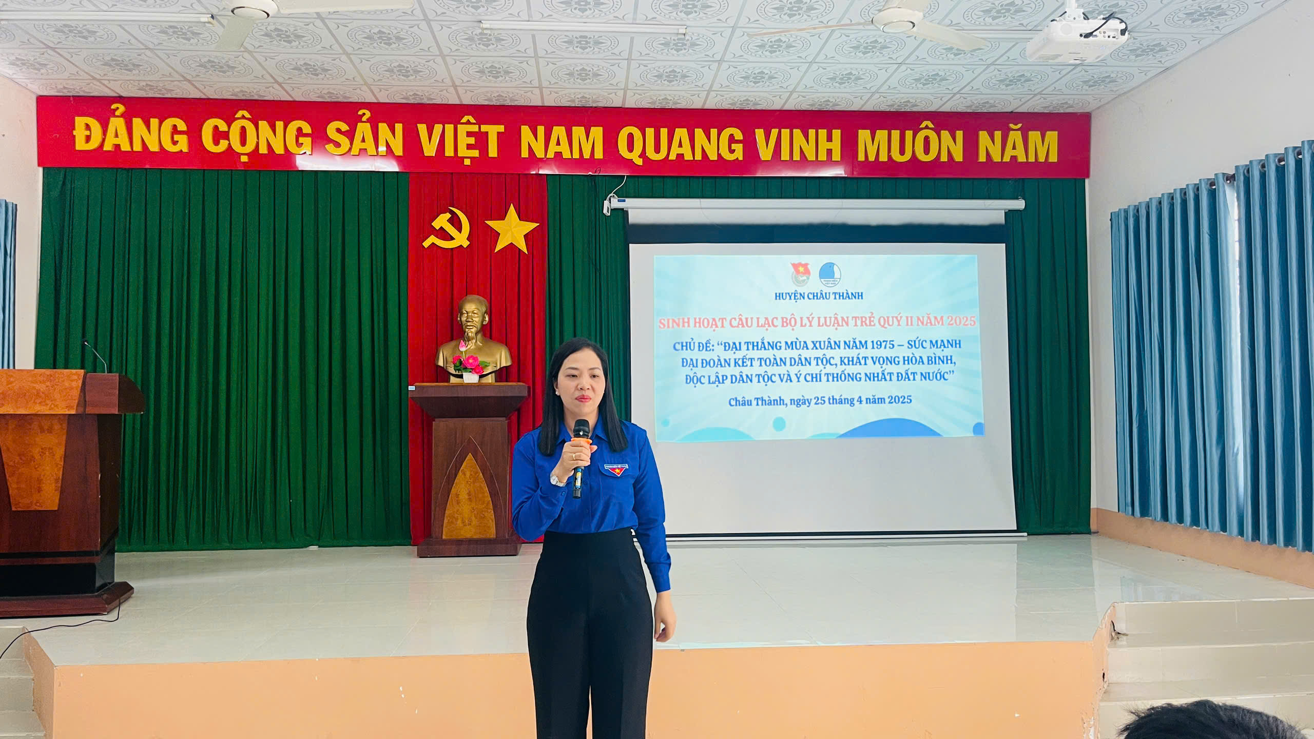CHÂU THÀNH: SINH HOẠT CÂU LẠC BỘ LÝ LUẬN TRẺ QUÝ II/2025 VỚI CHỦ ĐỀ “ĐẠI THẮNG MÙA XUÂN NĂM 1975 – SỨC MẠNH ĐẠI ĐOÀN KẾT TOÀN DÂN TỘC, KHÁT VỌNG HÒA BÌNH, ĐỘC LẬP DÂN TỘC VÀ Ý CHÍ THỐNG NHẤT ĐẤT NƯỚC”